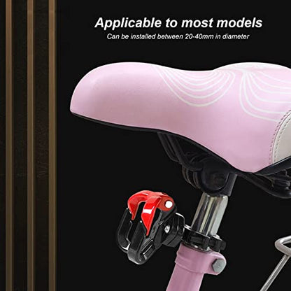 Universal Motorcycle Hook, Motorcycle Helmet Luggage Bag Holder Double Hanger Hook Holder for Moped Scooters Bicycles (Black-red)