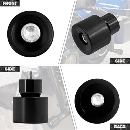 Motorcycle Crash Bar Guard Ball Engine Guard Collision Protector Fit for Harley 2Pc Black - color: All Black