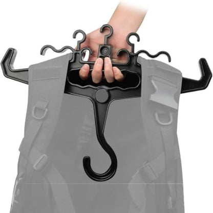 YOZWOO Sturdy Hanger Heavy Duty Standard Hanger Load Capacity Durable High Impact Resin for Body Armor Sturdy Police Military Gear Scuba Survival Equipment (Black) - color: Black