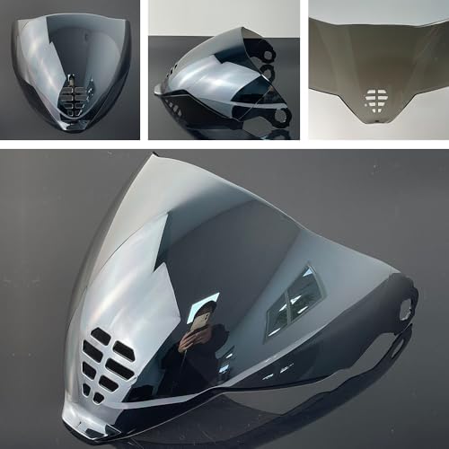 Airflite Shield Uv-protected For ICON IC-06 Airflite Face Shield Replacement Helmet Visor (Silver-day use only) - color: Silver-day Use Only