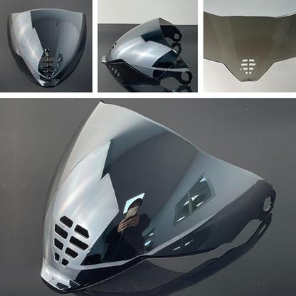 Airflite Shield Uv-protected For ICON IC-06 Airflite Face Shield Replacement Helmet Visor (Silver-day use only) - color: Silver-day Use Only