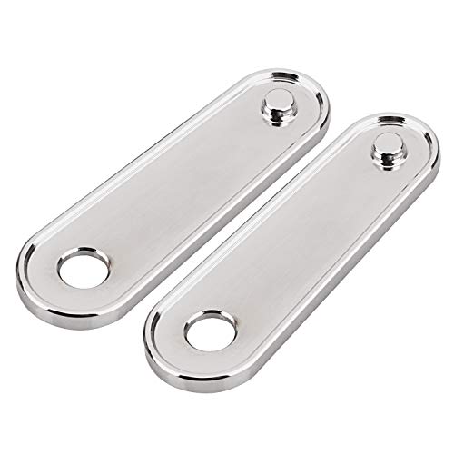 Chrome Motorcycle Rear Passenger Floorboard Foot Peg Frame Plates Compatible for 1993-2023 Harley Electra Road Street Glides Road Kings & Trikes - color: Chrome