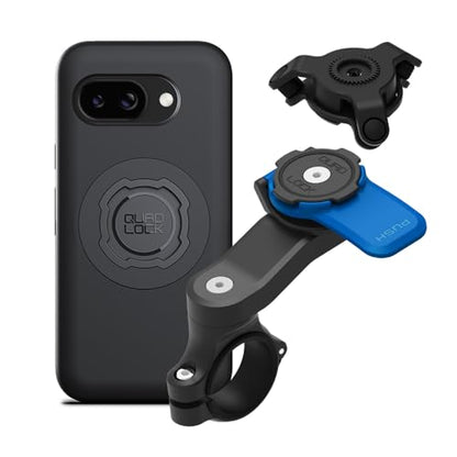 Quad Lock Motorcycle Handlebar Mount Kit with Vibration Dampener and MAG Phone Case for Google Pixel 9a - size: Google Pixel 9a