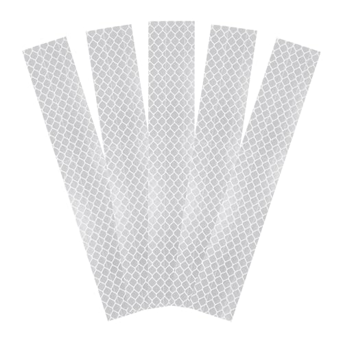 HARFINGTON Reflective Stickers High Visibility Diamond-Grade Reflective Adhesive Tape Waterproof for Bike Car Motorcycle Trailer - color: White