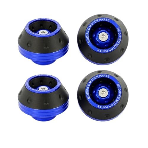 Universal Motorcycle Wheel Protection Crash Pad Motorbike Crash Protectors(4Pcs Blue) - color: 4Pcs Blue