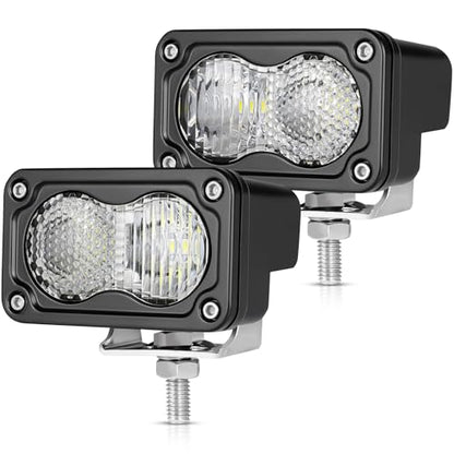 OFFROADTOWN 3 Inch LED Pods Lights 40W Driving Light Bar Off Road Lights LED Cubes Fog Light Bumper Grille Backup Reverse Lights for Truck Pickup ATV UTV SUV Motorcycle - color: 3inch_White Diffusion Straight Line