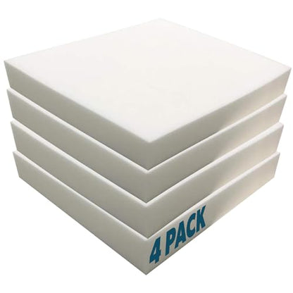 Foamma 1" x 24" x 72" High Density Upholstery Foam Cushion,Seat Replacement, Upholstery Sheet, Foam Padding Made in USA, 4 Pack - color: High Density, size: 1" x 24" x 72", style: 4 Pack