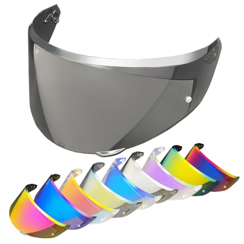 Replacement Helmet Visor for New K3 (Size S, M, L), Motorcycle Helmet Shield Faceshield Visor Lens Compatible with AGV K3 DOT(E2206) Helmet(Light Black) - color: Light Black