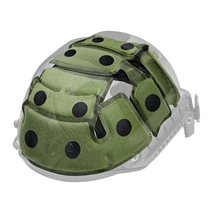 Tactical Helmet Pads - Universal Replacement Internal Memory Foam Pad Inserts for ACH, MICH, EXF Helmets - color: 2nd-Green