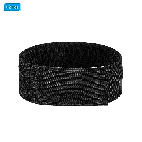 PATIKIL Boot Straps, 2 Pack Elastic Polyester Trousers Blouses Ankle Straps Pants Leg Bands with Hook and Loop for Hiking, Fishing, Hunting, 20", Black - color: Black, size: 20"