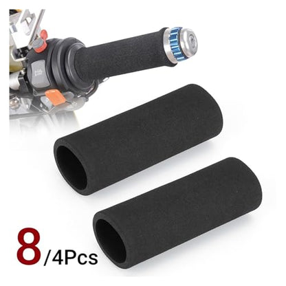 Universal Motorcycle Handlebar Sleeve Foam Anti Slip Vibration Hand Grips Gloves Levers Cover Motorcycle Accessories(1 pair) - color: 1 pair