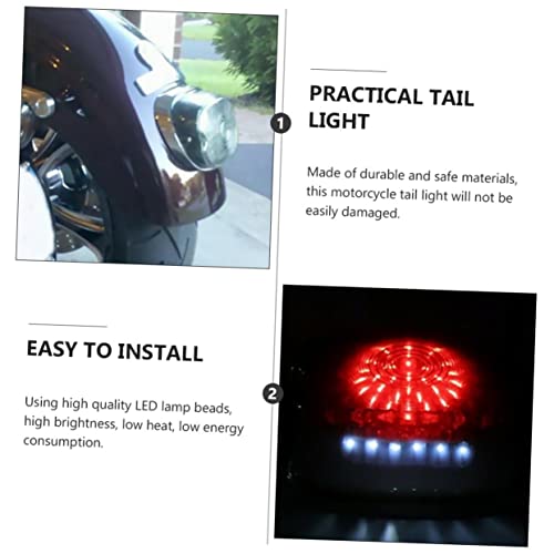 12v Motorcycle Tail Brake Light Turn Signal Function Led Rear Light for Motorcycle Modification and Safety