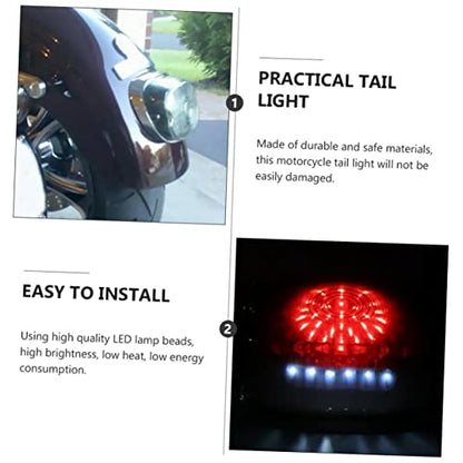 12v Motorcycle Tail Brake Light Turn Signal Function Led Rear Light for Motorcycle Modification and Safety