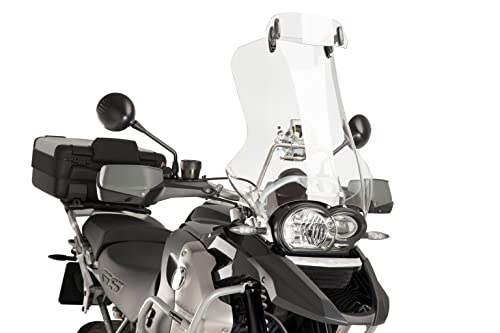 Puig 6319W Clear 230mm X 90mm Multi-Adjustable Clip-On Visor