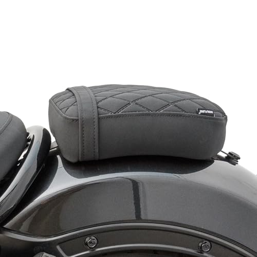 Motorcycle Rear Passenger Seat Fit for Rebel 1100 CMX1100 CM1100 2021 2022 2023 2024 2025 2026, Pressure Relief Soft Leather Back Pillion Cushion Pad, Black - color: Rear - Black