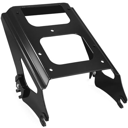 Detachable Two Up Tour Trunk Mounting 09-13 2-Up Tour Trunk Mounting Rack Compatible Harley Davidson Touring Street Glide Road King Road Glide Electra Glide (2009-2013 Rack Black) - color: 2009-2013 Rack Black