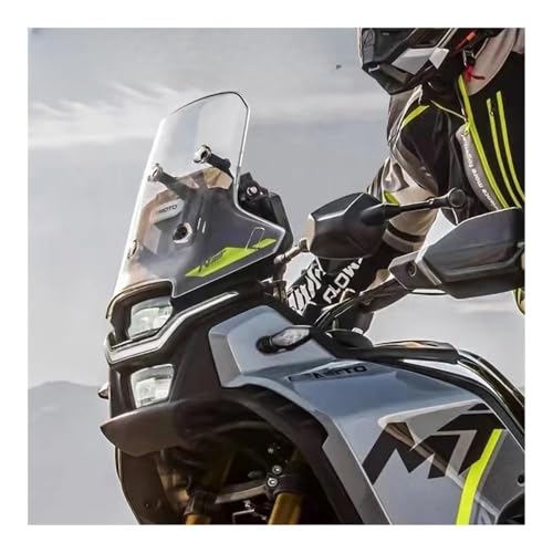 WindScreen Front Screen Wind Deflector Motorcycle Windshield Acrylic Windshield for CF&Moto 450 MT CF 450MT MT450 Front Windshield 450MT Heightened Windshield - color: 35 Transparent