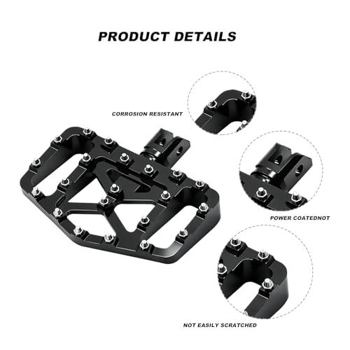 Motorcycle Foot Pegs Softail Rider Driver Footpeg compatible with Harley Davidson FXBB FXLR FXLRS FXLRST FXST FLSB FXBR FXBRS Sportster S RH1250S
