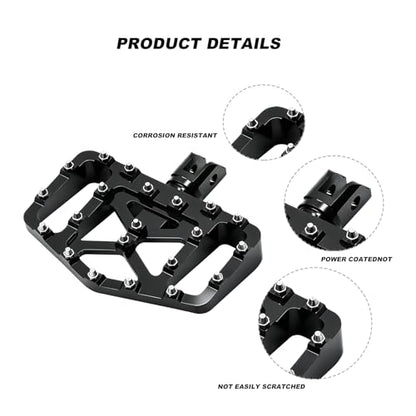 Motorcycle Foot Pegs Softail Rider Driver Footpeg compatible with Harley Davidson FXBB FXLR FXLRS FXLRST FXST FLSB FXBR FXBRS Sportster S RH1250S