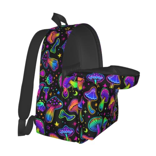 Gothic Mushroom Backpack Bookbag Laptop Backpacks Multipurpose Daypack for Boys Girls School Men Women Travel Hiking - color: Mushroom