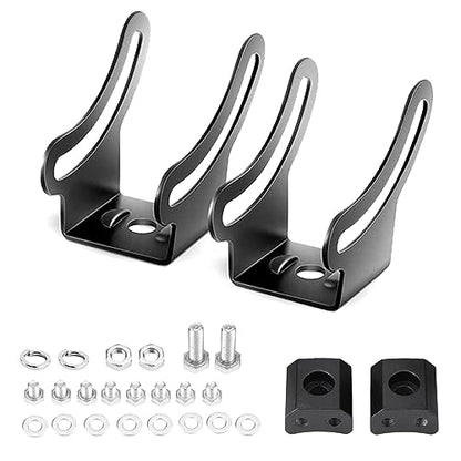 LED Light Bar Base Mounting Bracket Universal Adjustable Slide Mounting Brackets 2PCS Side Bracket Kit for Most Straight or Curved Light Bars from 4 inch up to 52 inch(Pack of 2) - size: Light Bar Adjust Bracket-Base
