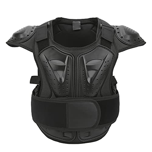 Kids Riding Armor Kids Cycling Armor Youth Body Protector Child Protective Vest Chest Back Protector Reflective Adjustable Hook and for Motorcycle Scooter - size: Large