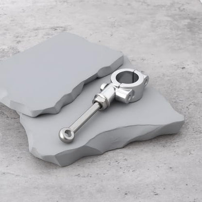 Motorcycle Kickstand Extension Assistant Tool for 20-23mm Side Stand Compatible with Yamaha, Sliver - color: Silver