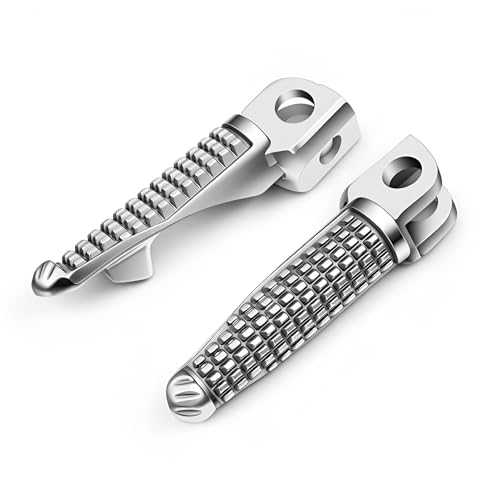 Kawasaki Foot Pegs Motorcycle Front Footpeg Footrest For Kawasaki ZX-10R EX650 650R VERSYS Z750 Z750S ZX-6R/9R/10R/12R GTR1400 ZZR1200 Z1000 - color: Silver