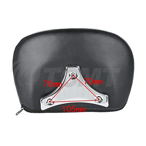 TCMT Detachable Leather Sissy Bar Backrest Pad Bracket Fits For Harley Touring Electra Glide Road King Street Glide Road Glide1997-2025 - color: Style A