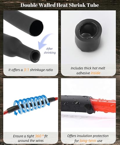 DT Deutsch 3 Pin Connector Kit Waterproof Electrical Connector 16 AWG Male and Female Automotive Wire Connectors for Car Truck Boat, Dt Connector 2 Sets (3 Pin 2 Sets) - size: 3 Pin 2 Sets