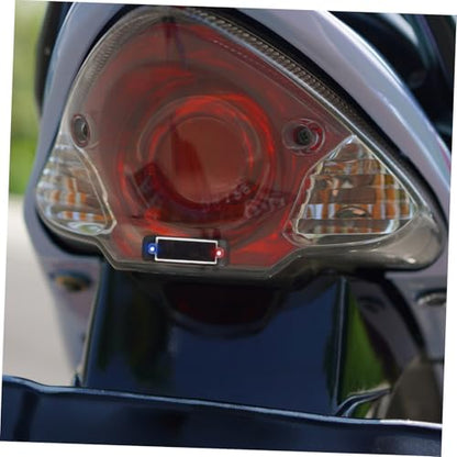 Solar Powered Strobe Light for Motorcycles Cars High Brightness Warning Light for Trucks Night Safety Light for Electric Bikes Energy Efficient Solar Charging