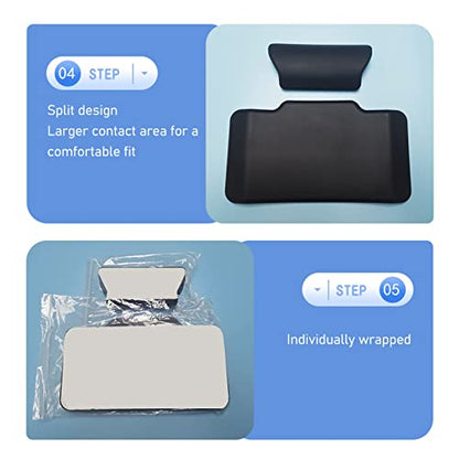 Motorcycle Luggage Box Back Cushion, PU Leather 3cm Thickness, Tail Box Passenger Backrest Support Damping Pad with Detachable Design for Motorcycle