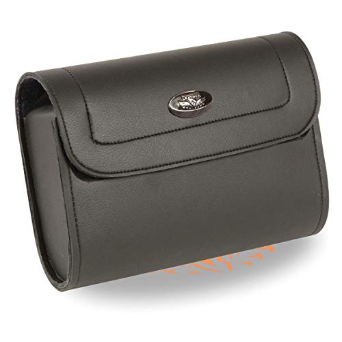 Milwaukee Leather Windshield Bag - PVC Motorcycle Storage w/Turn Lock or Hook Closure - Fits Most Bikes - One Size - color: SH63201-BLACK, size: One Size
