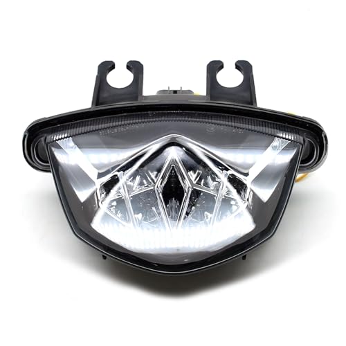 MZS Motorcycle Tail Light, LED Integrated Turn Signal Blinker Smoke Lens Compatible with GSXS 750 GSXS750Z 2017-2020 / GSXS 1000 GSXS1000F 2015-2020 / GSX-S1000Z 2015-2020 - size: GSXS 750/1000/1000F