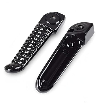 Yamaha Motorcycles Footrests Rear Foot Pegs For Yamaha YZF R1 2002-2014 and Yamaha YZF R6 2003-2017; Black - color: Black-Rear