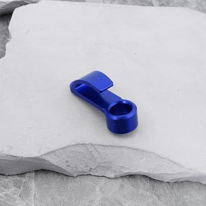 2Pcs Motorcycle Handlebar Hook CNC Aluminium Helmet Hook Suitable for Motorcycle Helmets Gloves Cups(Blue) - color: Blue