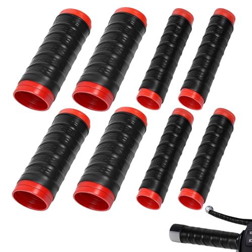 2Set Universal Silicone Handlebar & Brake Lever Grip Covers, Non-Slip Motorcycle Silicone Handlebars for Dirt Bike, E-Bike, Scooter, Mountain Bike