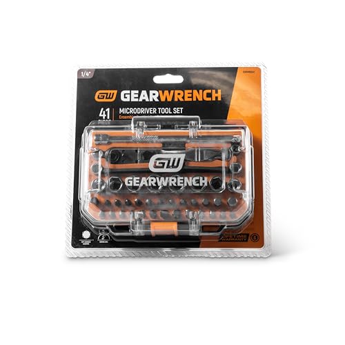 GEARWRENCH 1/4" Drive Ratchet MicroDriver Set | GWMBS41, 41 count (Pack of 8) - size: 41 count (Pack of 8)