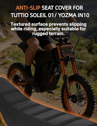 Ebike Seat Cover for Yozma in 10/Tuttio Soleil01 Electric Dirt Bike, Anti-Slip and Waterproof, Thickened Seat Cover for Yozma/Tutti Electric Motorcycle, Ebike Upgraded Replacement Part, Blue - color: Blue