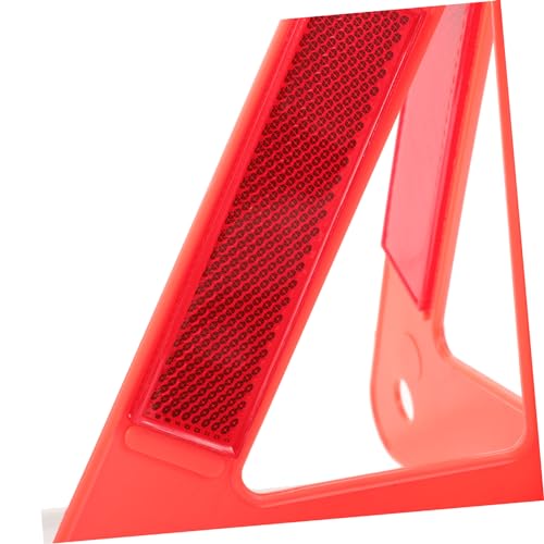 1Set Roadside Safety Reflective Triangle Durable Car Warning Sign for Emergencies Lightweight Portable Reflective Safety Tool for Road Construction Vehicle Breakdown