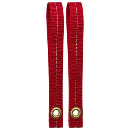 Cajun Tie Downs Hood Loop Anchor Straps — Under Hood Kayak & Canoe Tie-Down, Fits Vehicles Without Tow Hooks, 1" x 8", 2-Pack, Made in USA, Red/Reflective - color: Red/Reflective