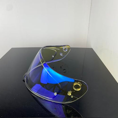HJ20M Helmet Visor With Anti Fog Film, Motorcycle Helmet Face Shield Windshield Lens For HJC C70 FG-17 FG-ST IS-17 (Revo Clear Blue) - color: Revo Clear Blue