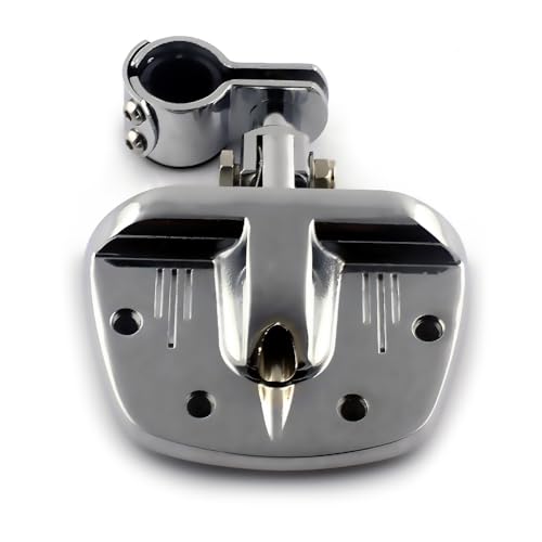 Motorcycle Highway Pegs Footpegs Wide Foot Rest Mini Floorboards Mount Kit Compatible with Harley Road King Road Glide Street Glide Electra Glide Sportster Honda Yamaha Kawasaki 25mm 32mm - color: Style #4 Chrome