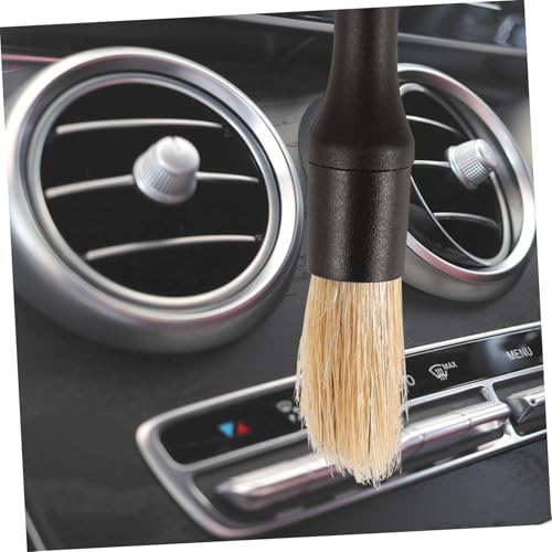 Cabilock Motorcycle Detail Brush Wheel Rim Cleaning Brush Soft Bristles Car Interior Detailing Auto Detailing Tools - size: 23.00X2.50X2.50CM