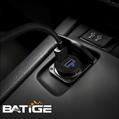 Alloy Dual Port USB 3.0 Car Dashboard Flush Mount Cable, Male to Female with LED Indicator Extension Cable for Car Truck Boat Motorcycle Dashboard Panel 1ft - style: Dual Port 1ft