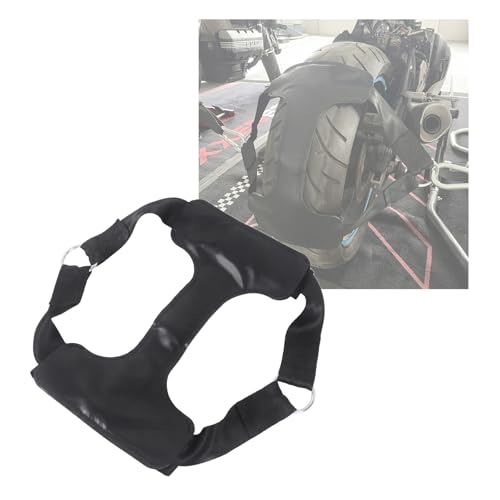 MOTO4U Universal Motorcycle Rear Wheel Tie Down Strap in Upgrade Black - color: Upgrade Black