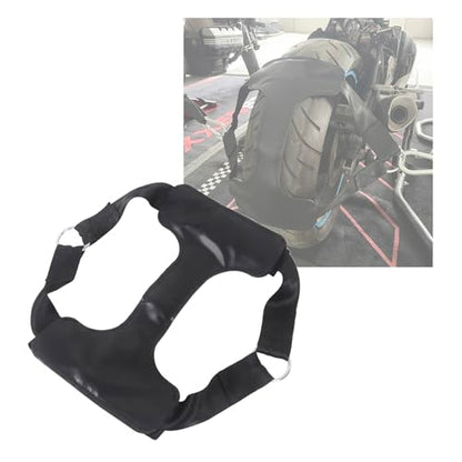 MOTO4U Universal Motorcycle Rear Wheel Tie Down Strap in Upgrade Black - color: Upgrade Black