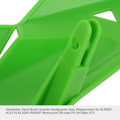 GOOFIT 7/8" Handlebar Hand Brush Guards Handguards Assy Replacmeent for Motocross Motorcycle Off-road Pit Dirt Bike ATV Green - color: Green