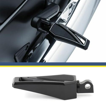 Motorcycle Foot Pegs Phantom Pegs Male Mount Footrest for Harley Dyna Fat Bob Low Rider Touring Road Glide Road King Street Glide Electra Glide Sportster XL 883 Softail Breakout Universal (Black) - color: Black