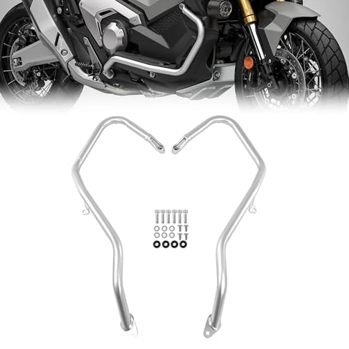 Motorcycle XADV 750 Engine Guard Highway Crash Bar Compatible with Honda X-ADV 750 2021 2022 2023 2024 2025 2026 Bumper Gas Tank Falling Protector (Chrome) - color: Chrome